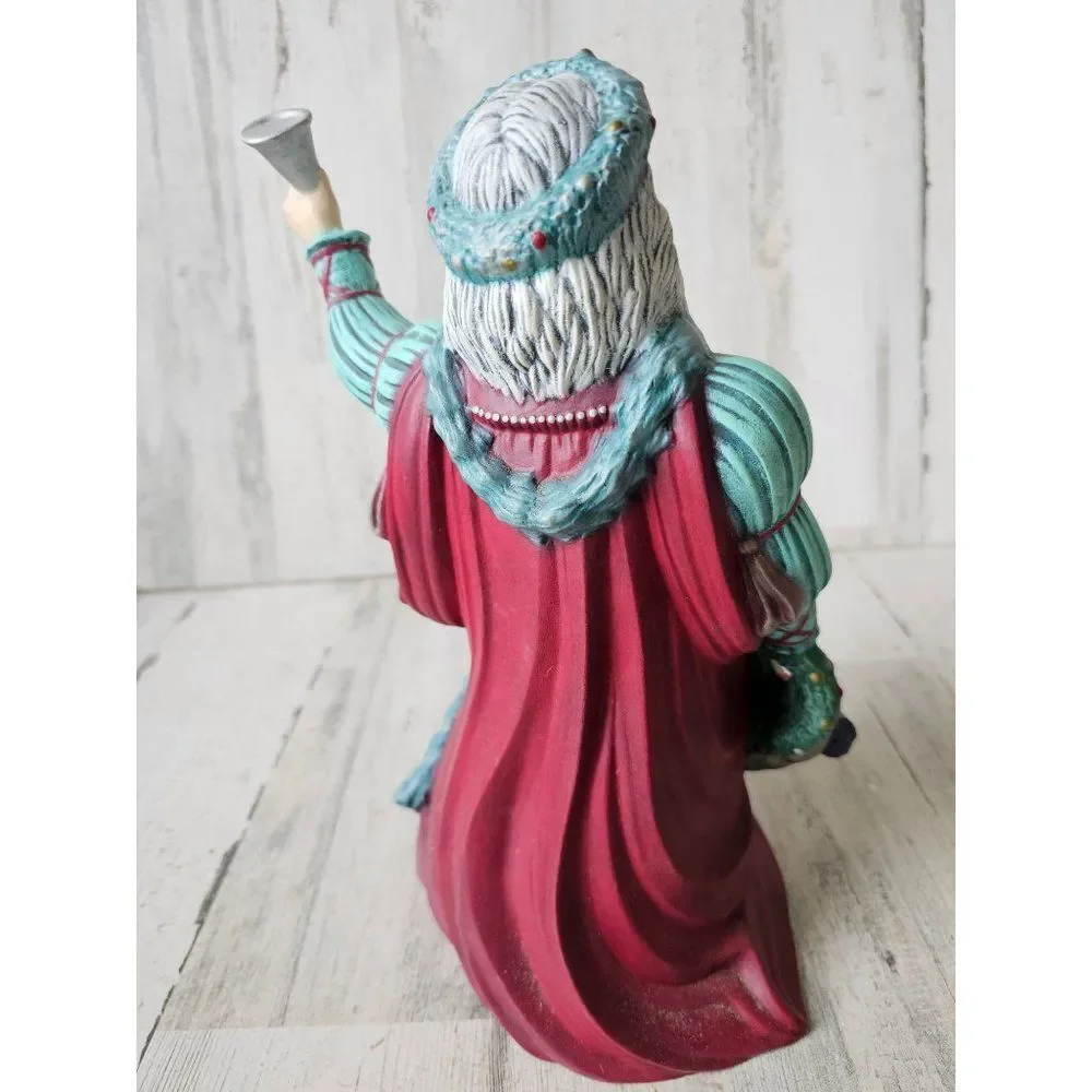 Vintage ceramic Santa Bell fruit traditional‎ Victorian Xmas decor